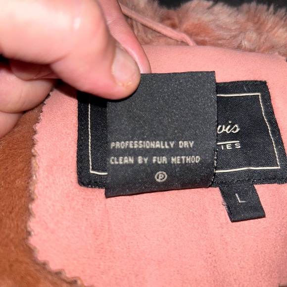 Terry Lewis Faux Fur Trimmed Leather Hooded Jacket Pink
Mauve - Picture 3 of 7